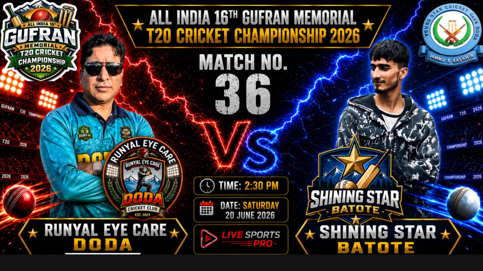 16th Gufran Memorial T20